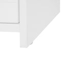 Wardrobe With 3 Drawers High Wardrobe Armoire With Rattan For Living Room Organizer - White