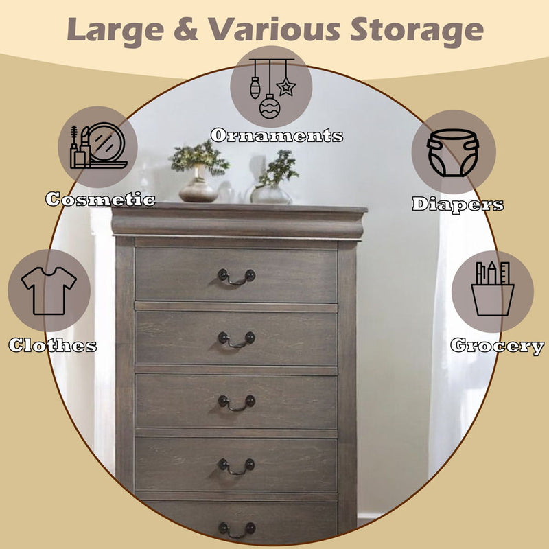 Louis Philippe - Chest - Atlantic Fine Furniture Inc