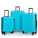 3 Piece Luggage Sets Lightweight Suitcase With Two Hooks, Spinner Wheels, Tsa Lock