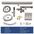 Freestanding Bathtub Faucet With Waterfall Tub Filler And Hand Shower