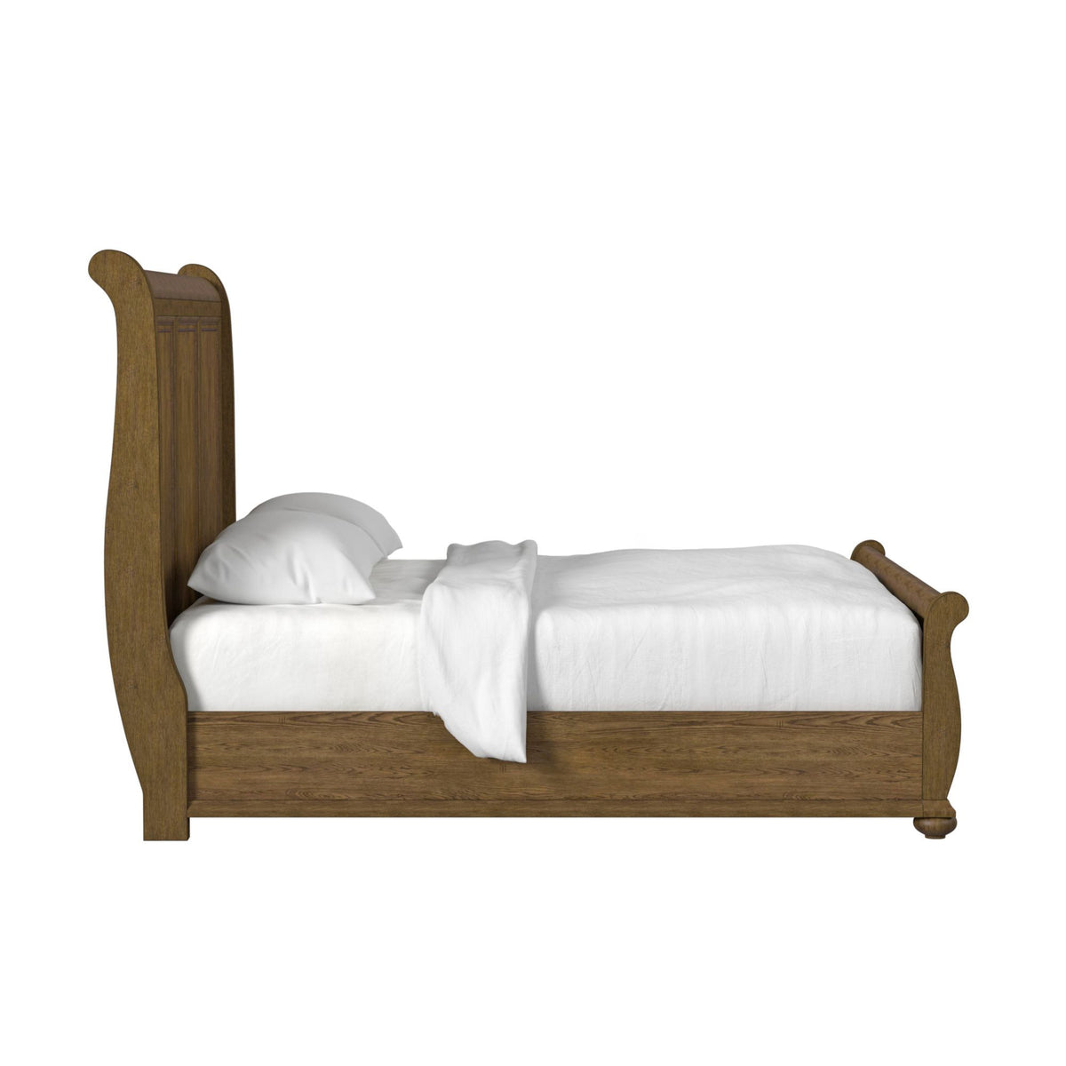 Heritage & Home Sleigh Bedroom Set in Light Brown by Elements International, view 5