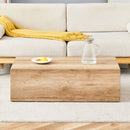 Modern Coffee Table With Smooth Light Wood Texture Patterns Material - Natural Wood