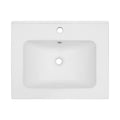 Modern Rectangular Vanity Top With Overflow For Bathroom