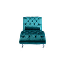 Velvet Chaise Lounge Indoor, Button Tufted Upholstered Chaise Lounge Chair With Pillow