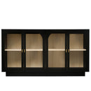 Storage Cabinet With Door For Living Room, Dining Room - Black