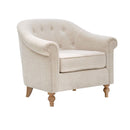 Fayette - Tufted Accent Arm Chair - Cream