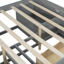 Daybed With 2 Bedside Cabinets, Upper Shelves And 4 Drawers