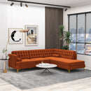 Brooke - Velvet Sectional Sofa