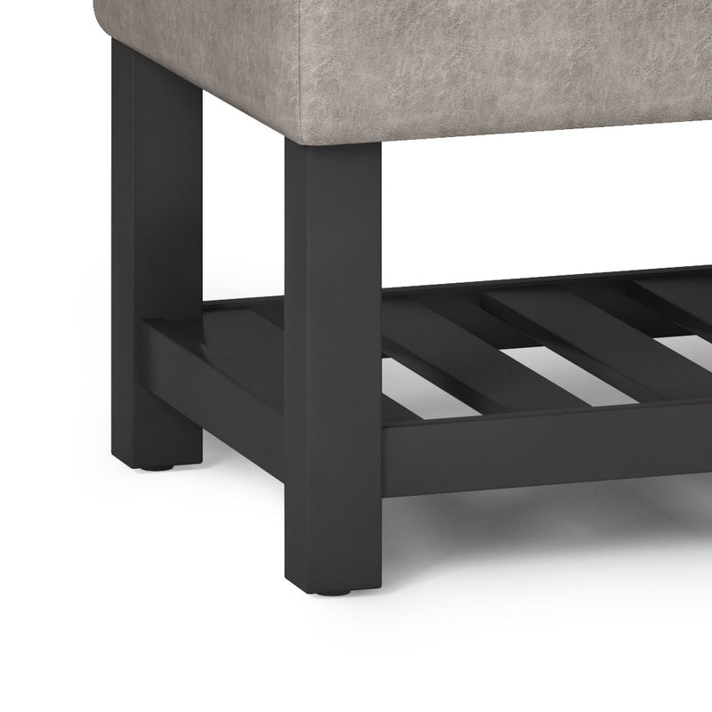 Cosmopolitan - Storage Ottoman Bench With Open Bottom