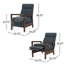 Contemporary Wide Hand Manual Club Recliner