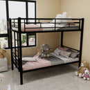 Bunk Bed For Kids, Convertible Frame With Ladders & Guardrail
