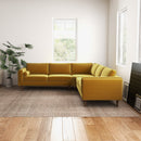 Amber - Velvet Corner Sectional Sofa