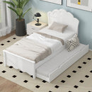 Platform Bed With Headboard And Trundle