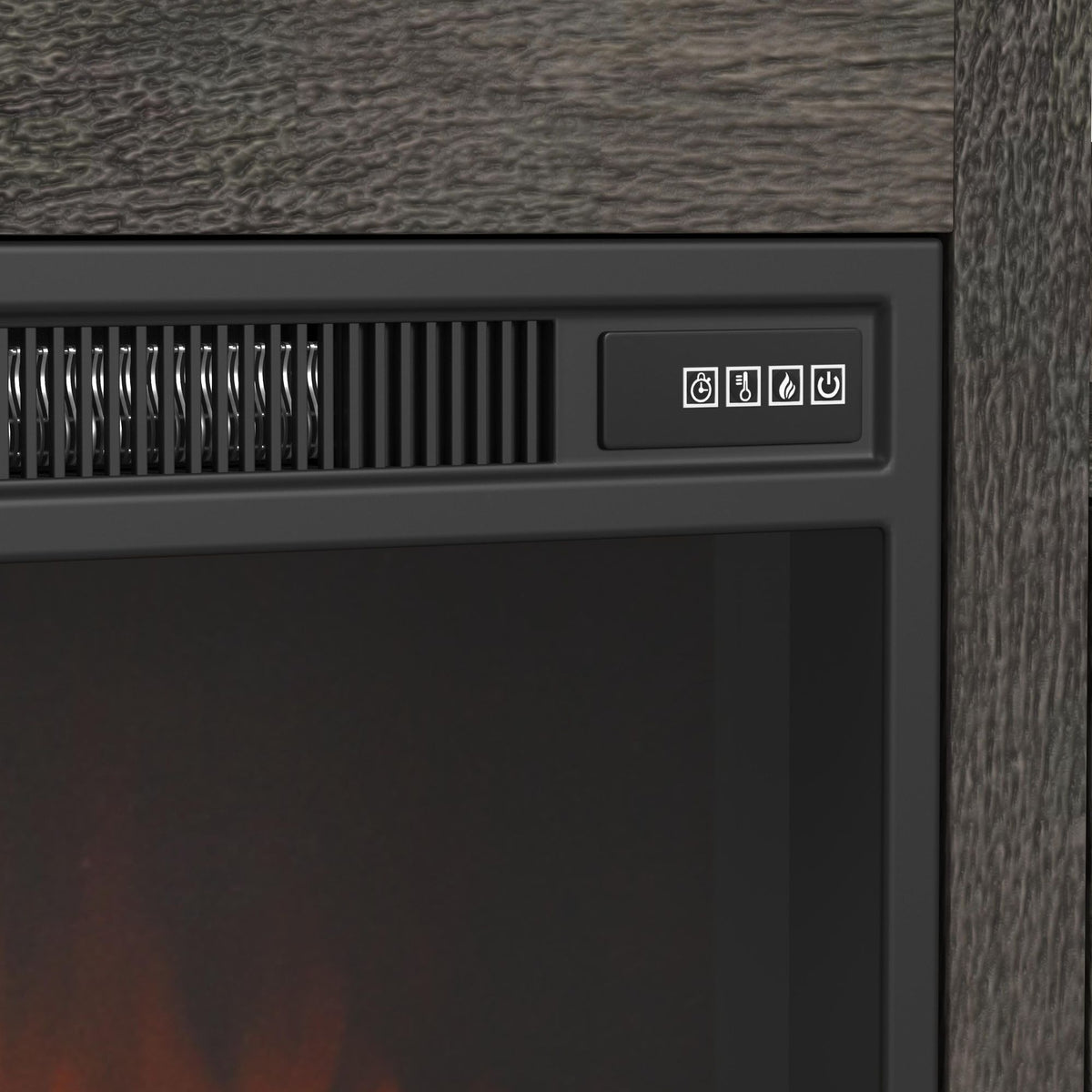 Park Ridge Entertainment Unit in Dark Gray by Elements International, view 16