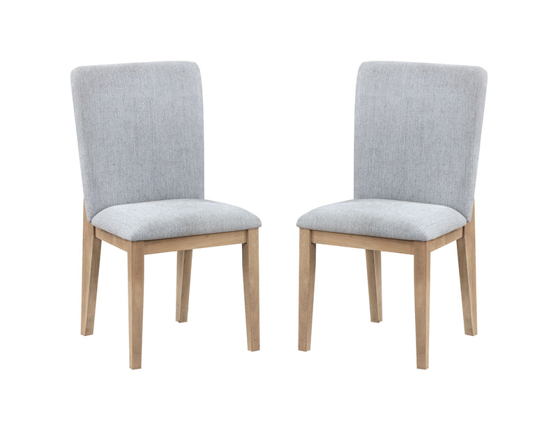 Caspian - 5 Piece Round Dining Table Set With Chairs - Oak