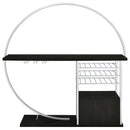 Risley - 2-Door Circular LED Home Bar With Wine Storage