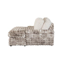 Julia - Lounger Sofa With USB - Gray