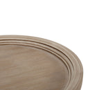 French Country Style Accent Table With Hourglass Design