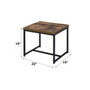 Bob - End Table - Weathered Oak & Black - Atlantic Fine Furniture Inc