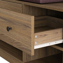 Hallway Hall Tree With Removable Cushion Bench, Coat Rack, Storage Shelves