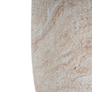 Outdoor / Indoor Lightweight, Concrete Side Table, Travertine - Beige