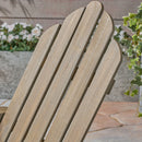 Outdoor Foldable Adirondack Chair With Hand Crafted Details - Gray