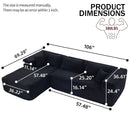 Modular Sofa With Golden Square Legs