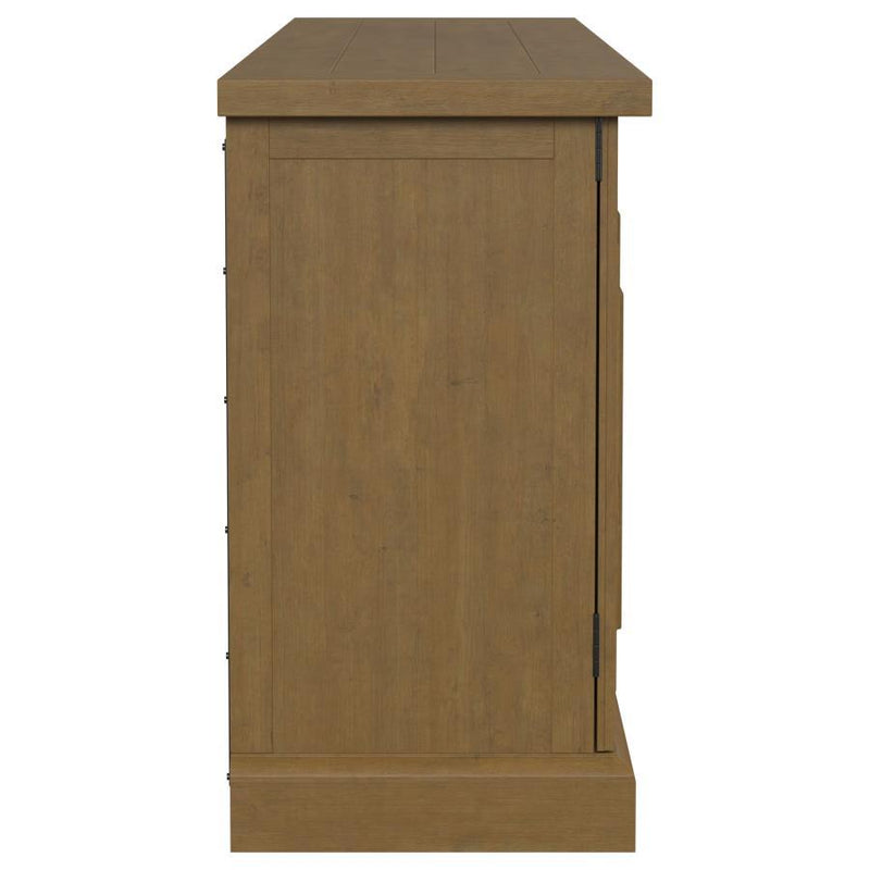 Florence - 4 Door Dining Sideboard Buffet Cabinet - Rustic Honey