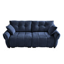 Modern Sofa & Pillows, Textured Cover, High Rebound Cushions