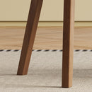 Dining Chair (Set of 2) - White / Deep Walnut