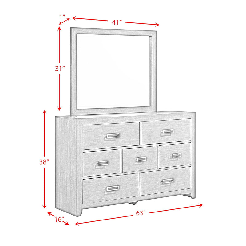 Sasha - Dresser & Mirrow - Gray