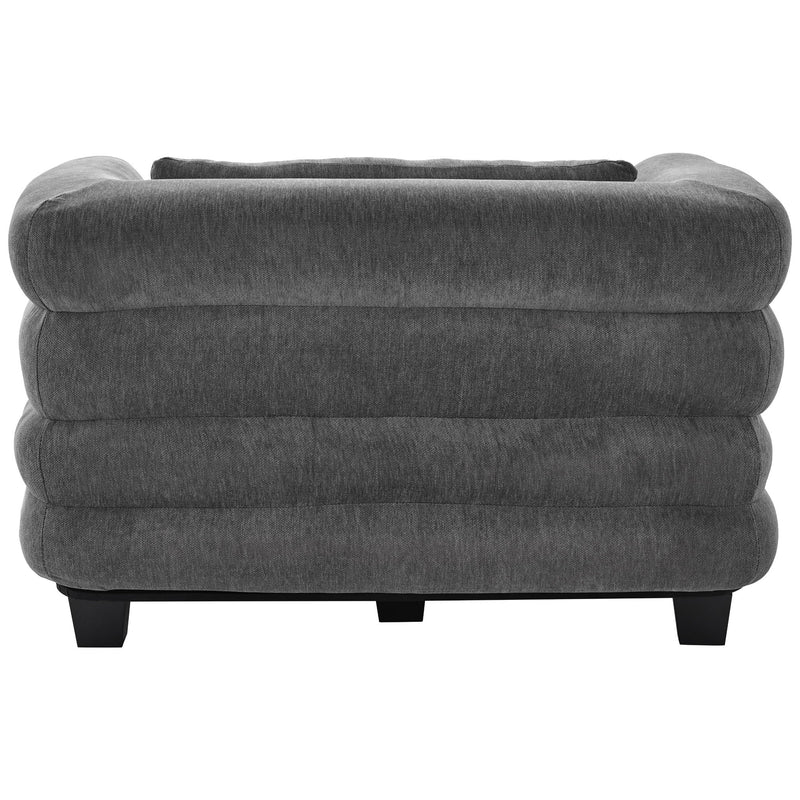 Oversized Chaise Lounge Sofa Bed With Deep Seat And Layered Armrests