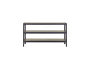 Console Table With Metal Insets - Black