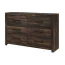 Monica - Dresser With Spacious Drawers Bar Handles - Dark Oak