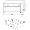 Lucia - 6-Drawer Dresser