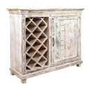 Recycled Finish Wine Cabinet