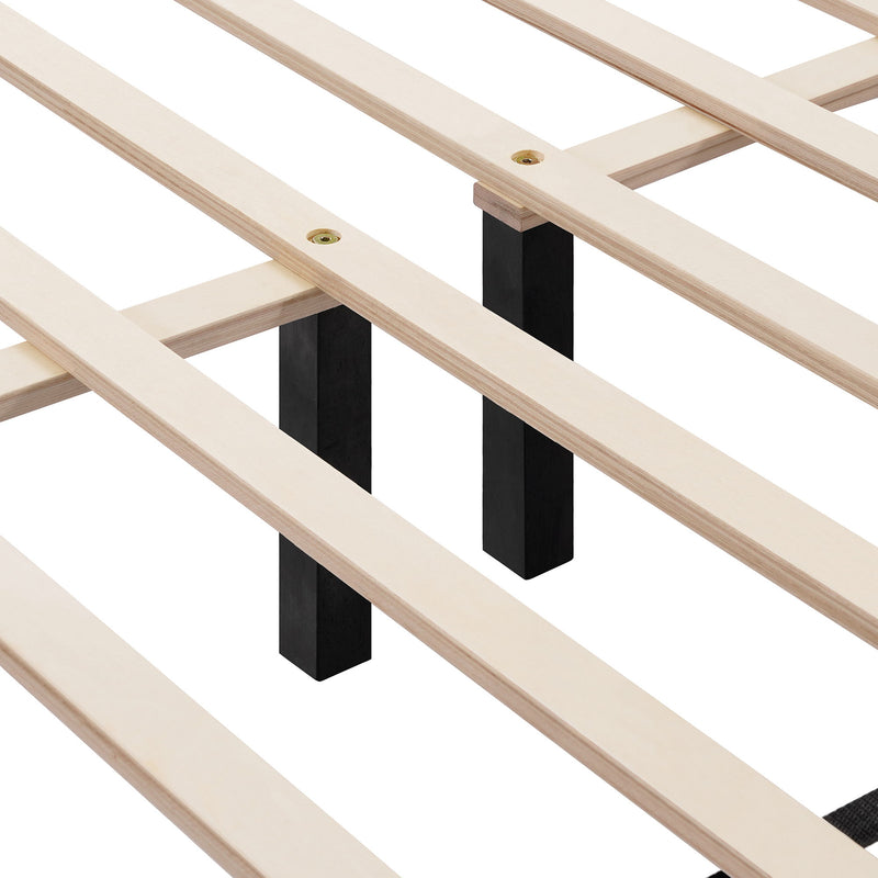 Lambswool Petal Headboard Bed Frame