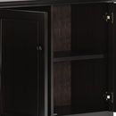 Amherst - Wide 3 Door Storage Cabinet - Hickory Brown