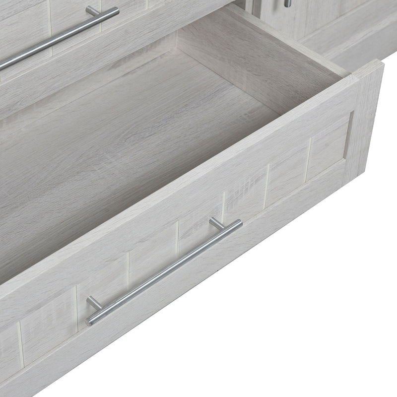 4 Door Wardrobe Armoire With 3 Drawers