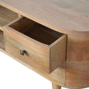 Rounded Entertainment Unit - Oak
