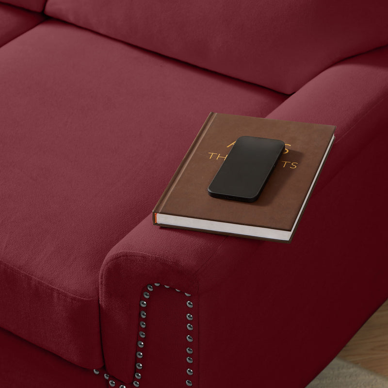 3 Seater Elegant Stationary Sofa