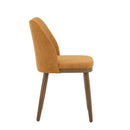 Mid Century Modern Dining Chair With Ergonomic Backrest