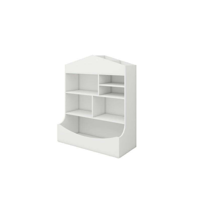 Children's Multi-Functional 7 Shelf Bookcase, Storage Display, Rack, Organizer - White