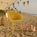 2 Piece Durable Single Chair With Mesh Hollow Out Design