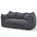 Comfortable Dual Beanbag Chair With High Resilience Foam Core For 2 People