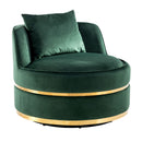 360 Degree Swivel Over Sized Upholstered Barrel Chair