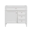 Bathroom Vanity Without Top Sink, Modern Bathroom Storage Cabinet With 2 Drawers And A Tip-Out Drawer