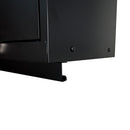 Steel Filing Cabinet With Compartments For Office Use, Storage, File Storage, Archives, And High And Low Cabinets - Black / Red