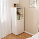 Stretchable Office Desk With Storage Shelves And Mobile Wheels