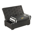 Convertible Folding Sofa Bed Ottoman With Memory Mattress And Tufted Design
